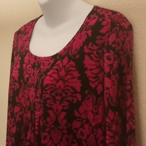 Susan Graver Printed Blouse - Picture 2 of 12
